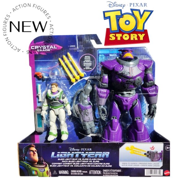 NEW Disney Pixar Buzz Lightyear Zurg Action Figures Collectible Toy Story Movie - Picture 1 of 9